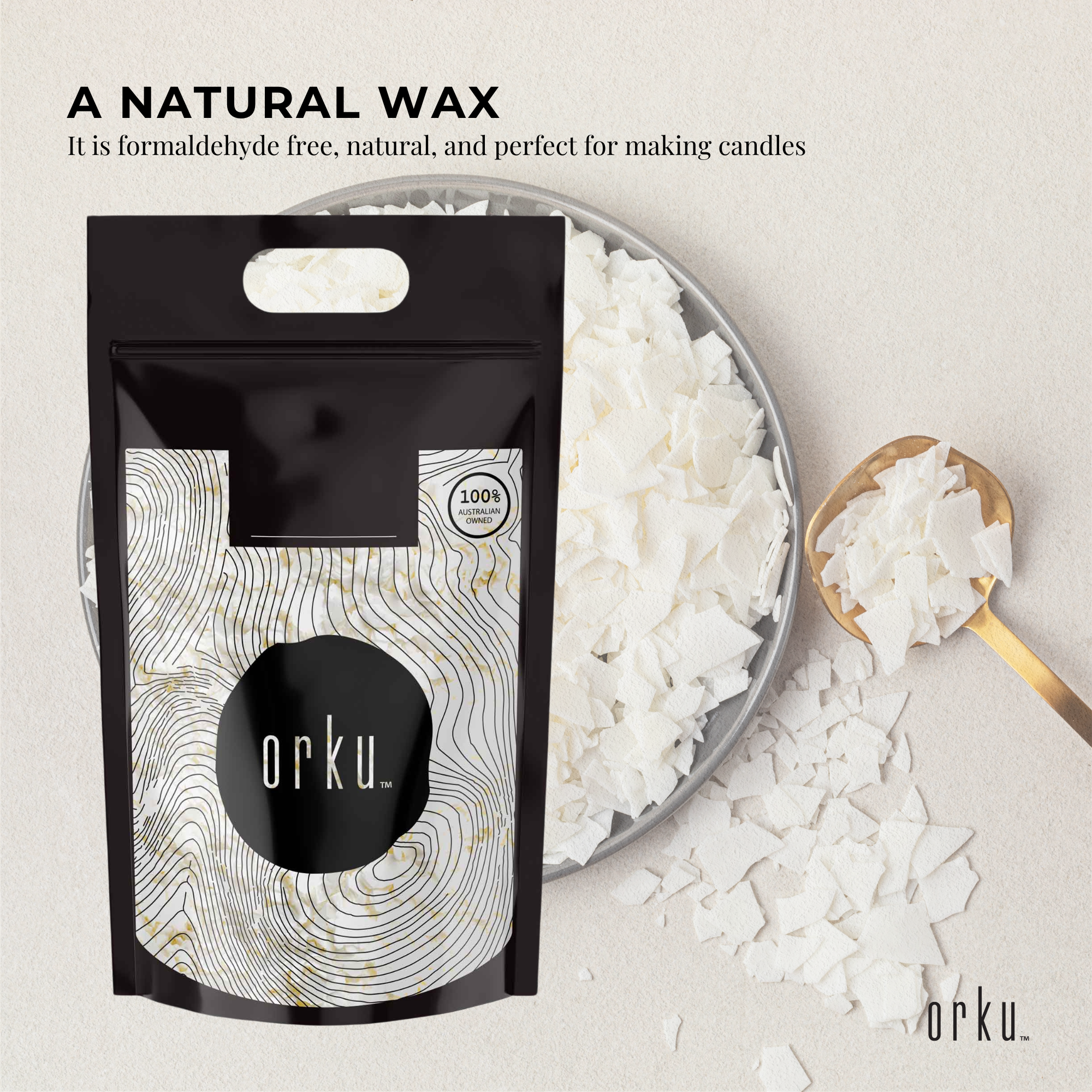 50g Golden 464 Soy Wax Flakes 100/% Pure Natural DIY Candle Container Melts Chips